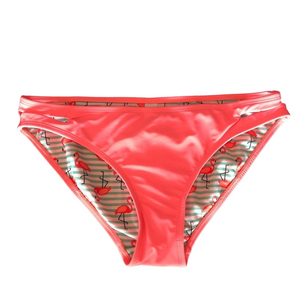 Flamingo Print Bikini Bottoms Size Large